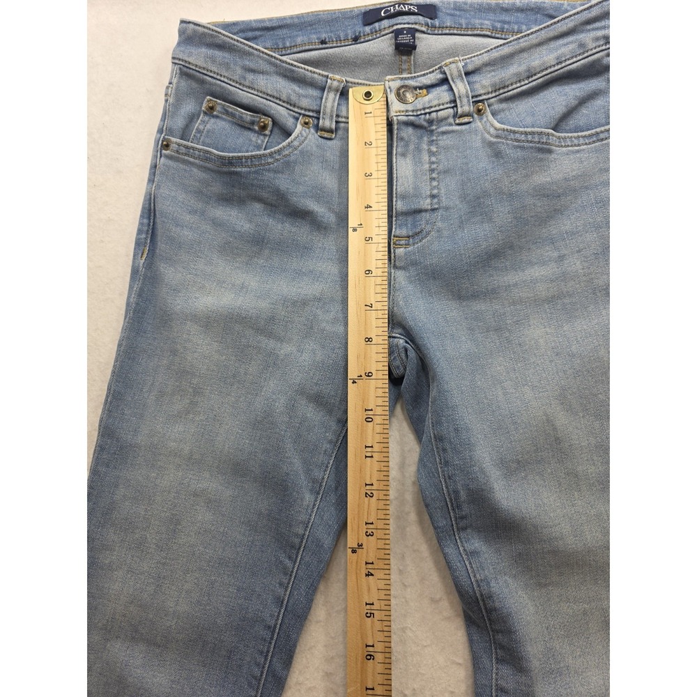 Chaps Ralph Lauren Denim Women's Madden Straight Blue Jeans Pants. Size 2 - Picture 5 of 9